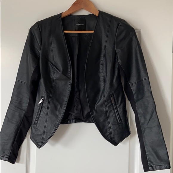 Dynamite Jackets & Blazers - Faux Leather Dressy Jacket